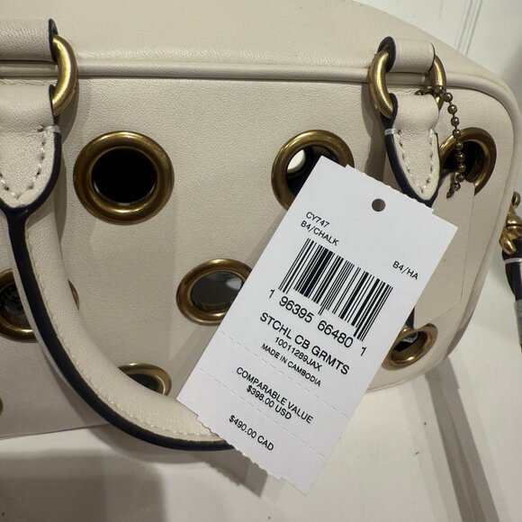 coach Satchel Crossbody Bag With Grommets cy747 - Picture 8 of 8